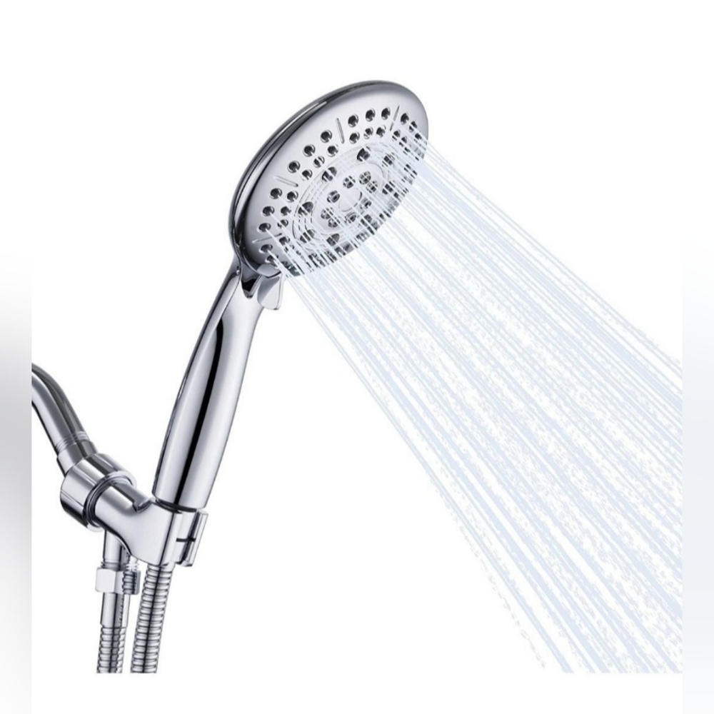 High Pressure 5 Setting Handhled Shower Head with Hose
